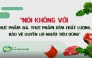 Bài tuyên truyền Vệ sinh ATTP trong tháng hành động về ATTP